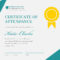 50 Free Creative Blank Certificate Templates In Psd Throughout Attendance Certificate Template Word