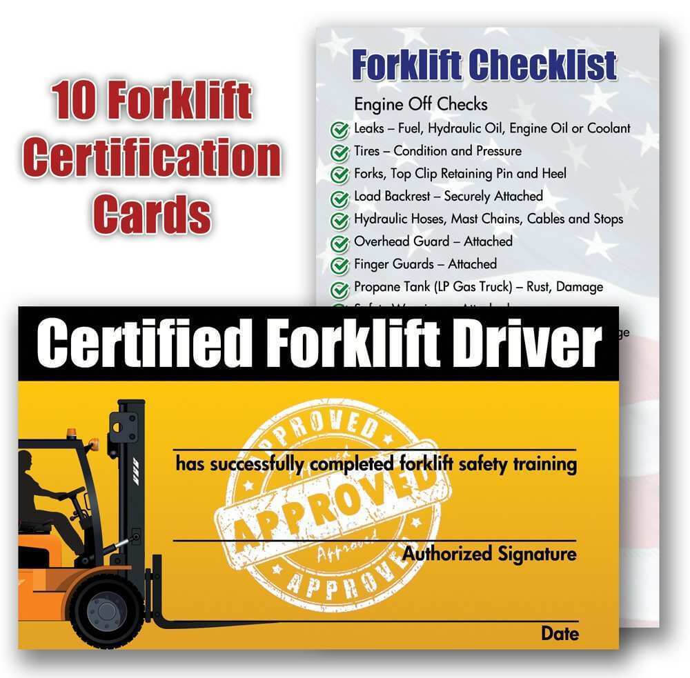 50 Online Forklift Certification Card Template Xls Photo With Forklift Certification Card Template