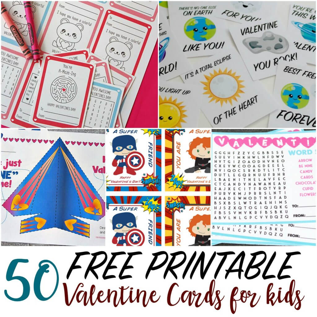50 Printable Valentine Cards For Kids With Regard To Valentine Card Template Word