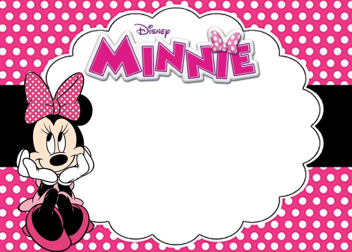 51 Blank Minnie Mouse Birthday Invitation Template Download Intended For Minnie Mouse Card Templates