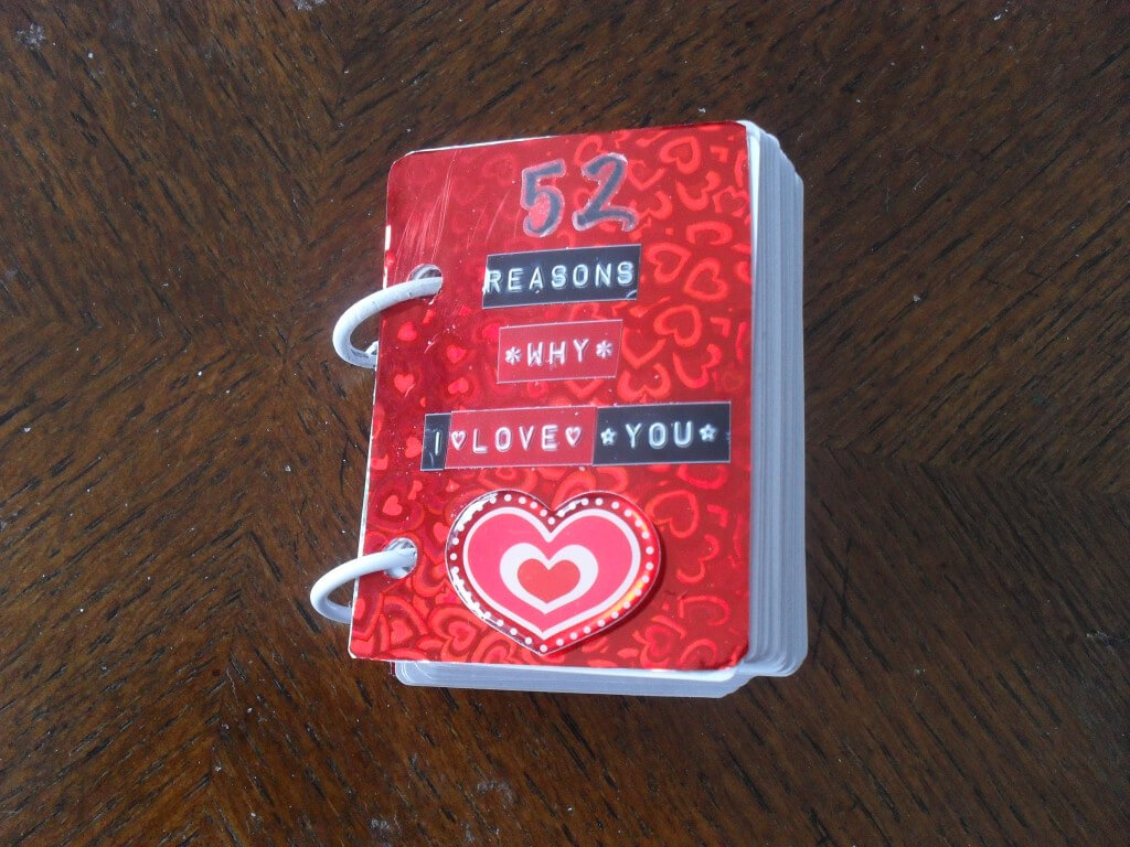 52 Reasons Why I Love You* | Tasteful Space Throughout 52 Things I Love About You Deck Of Cards Template