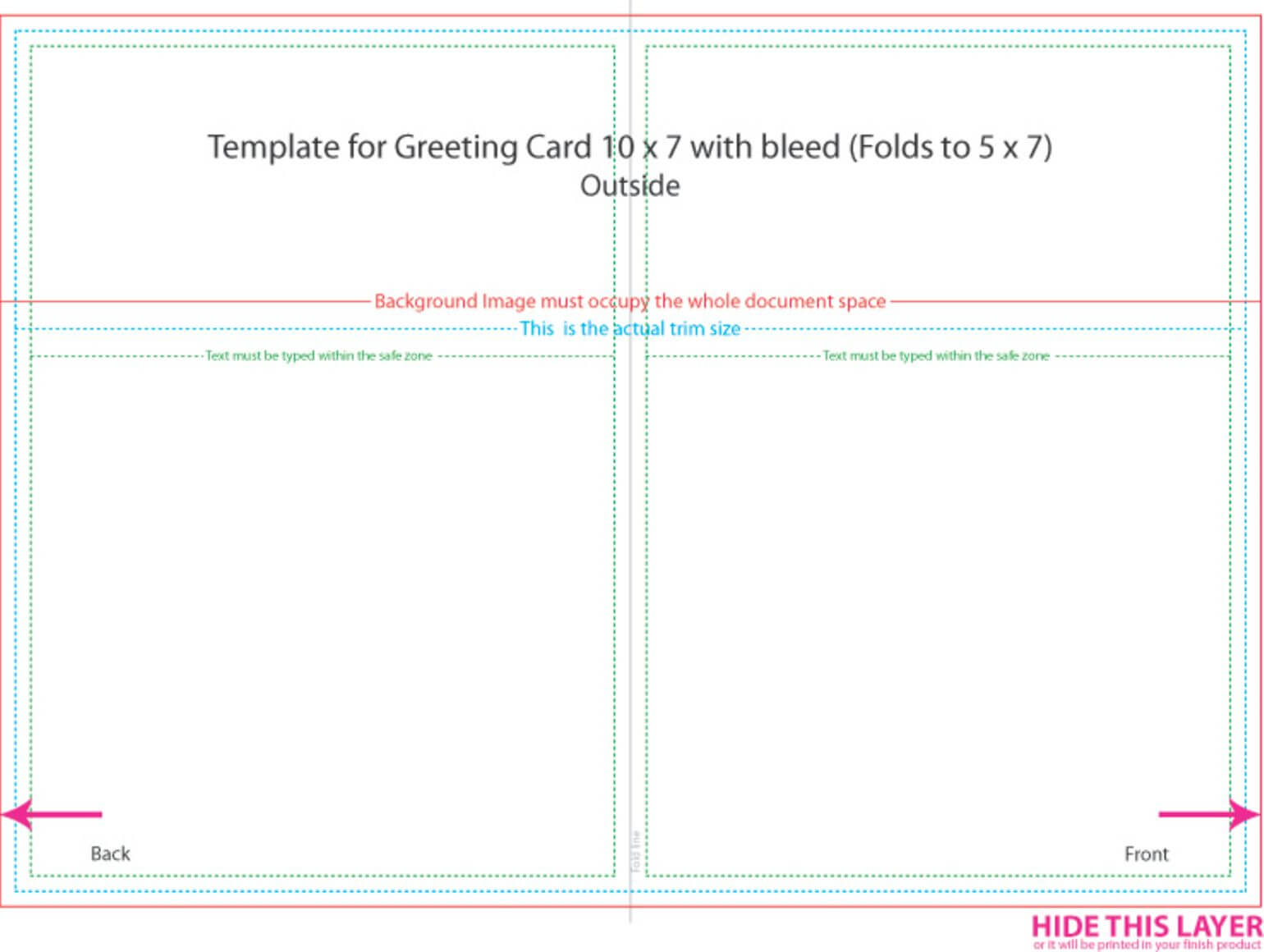 5X7 Greeting Card Template – Dalep.midnightpig.co For Indesign Birthday Card Template