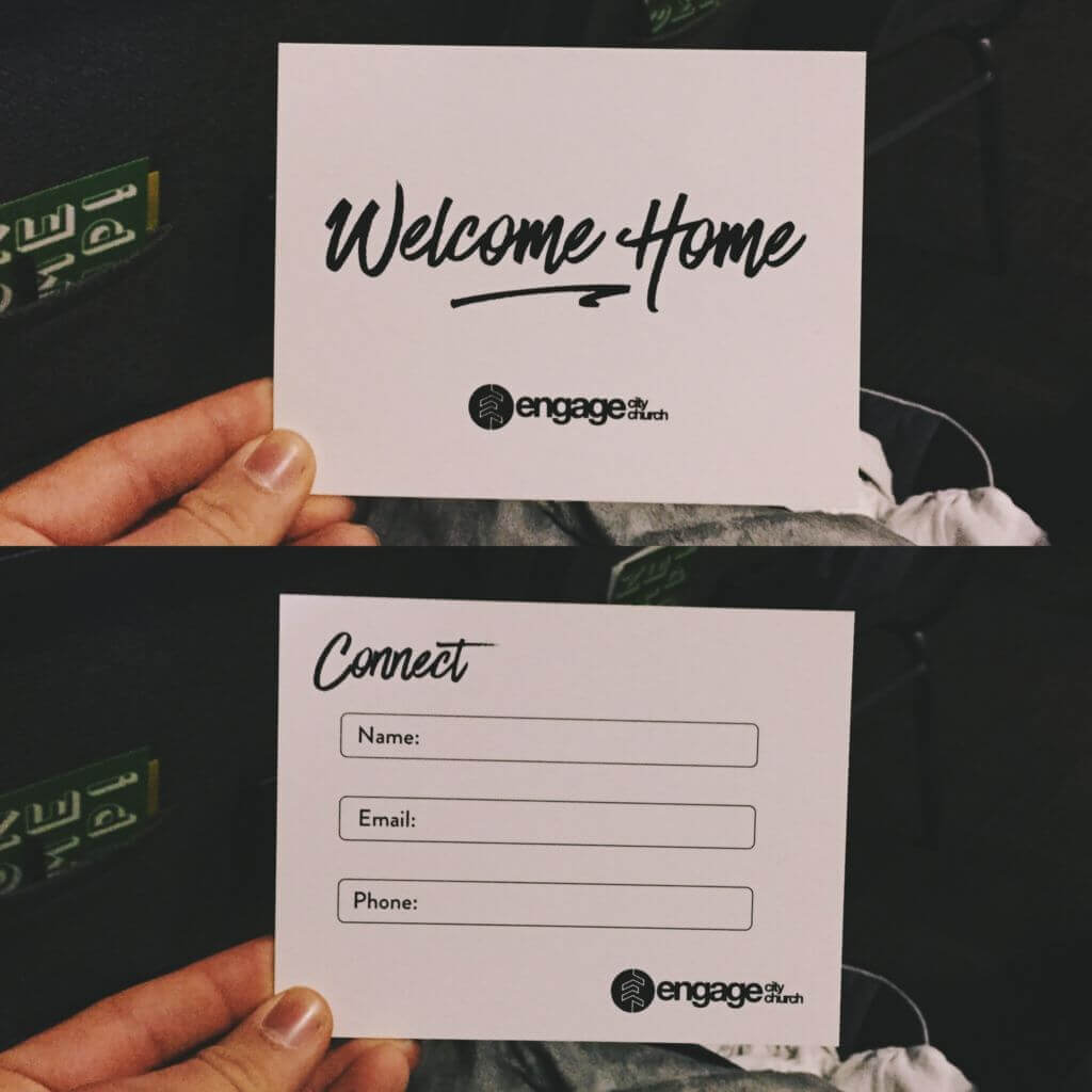 Church Visitors Card Template Free