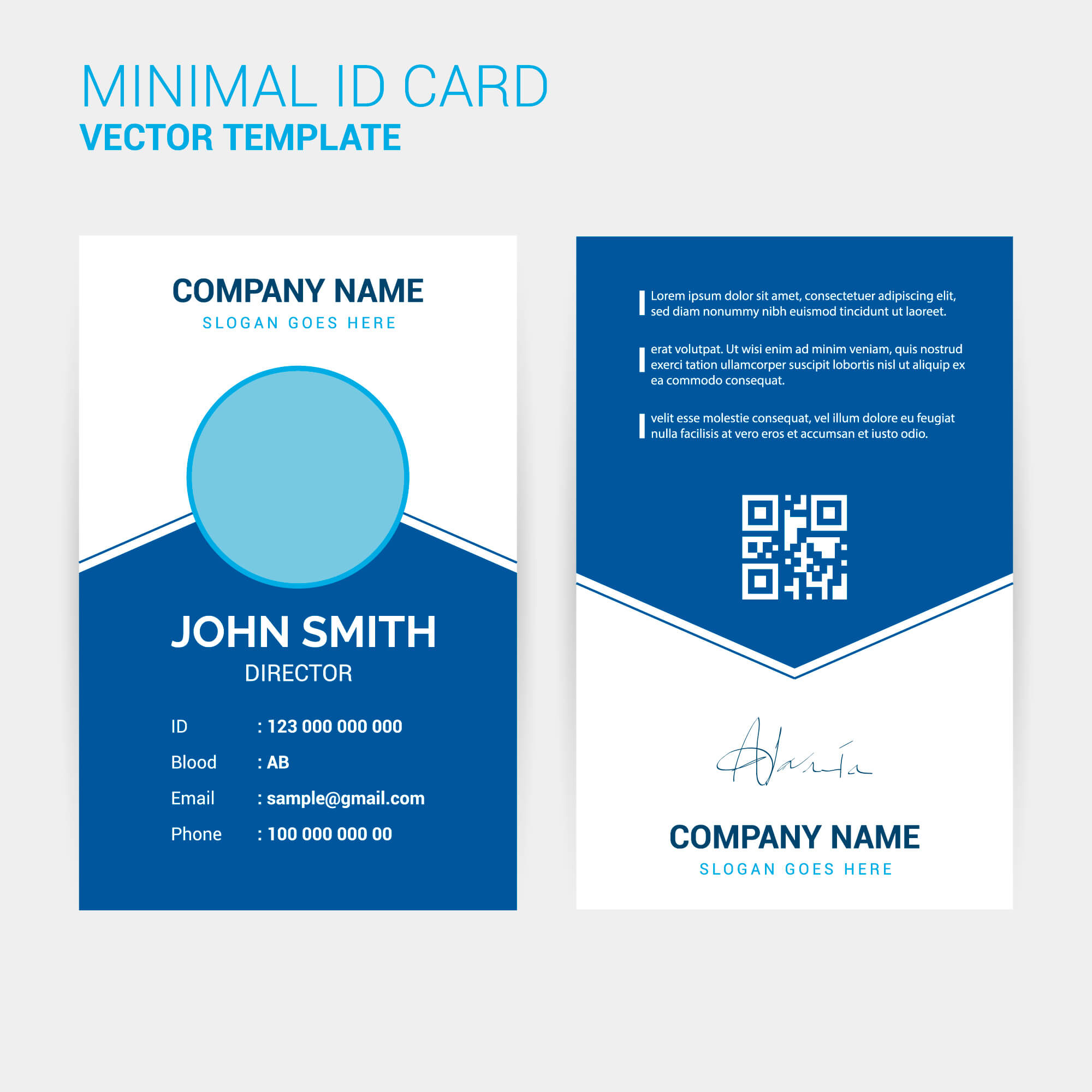 Abstract Creative Id Card Design Template – Download Free Intended For Spy Id Card Template