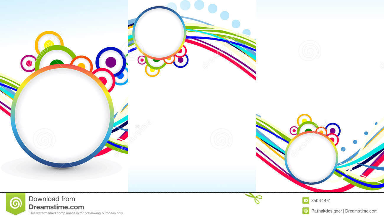 Abstract Tri Fold Brochure Template Stock Vector In Free Tri Fold Brochure Templates Microsoft Word
