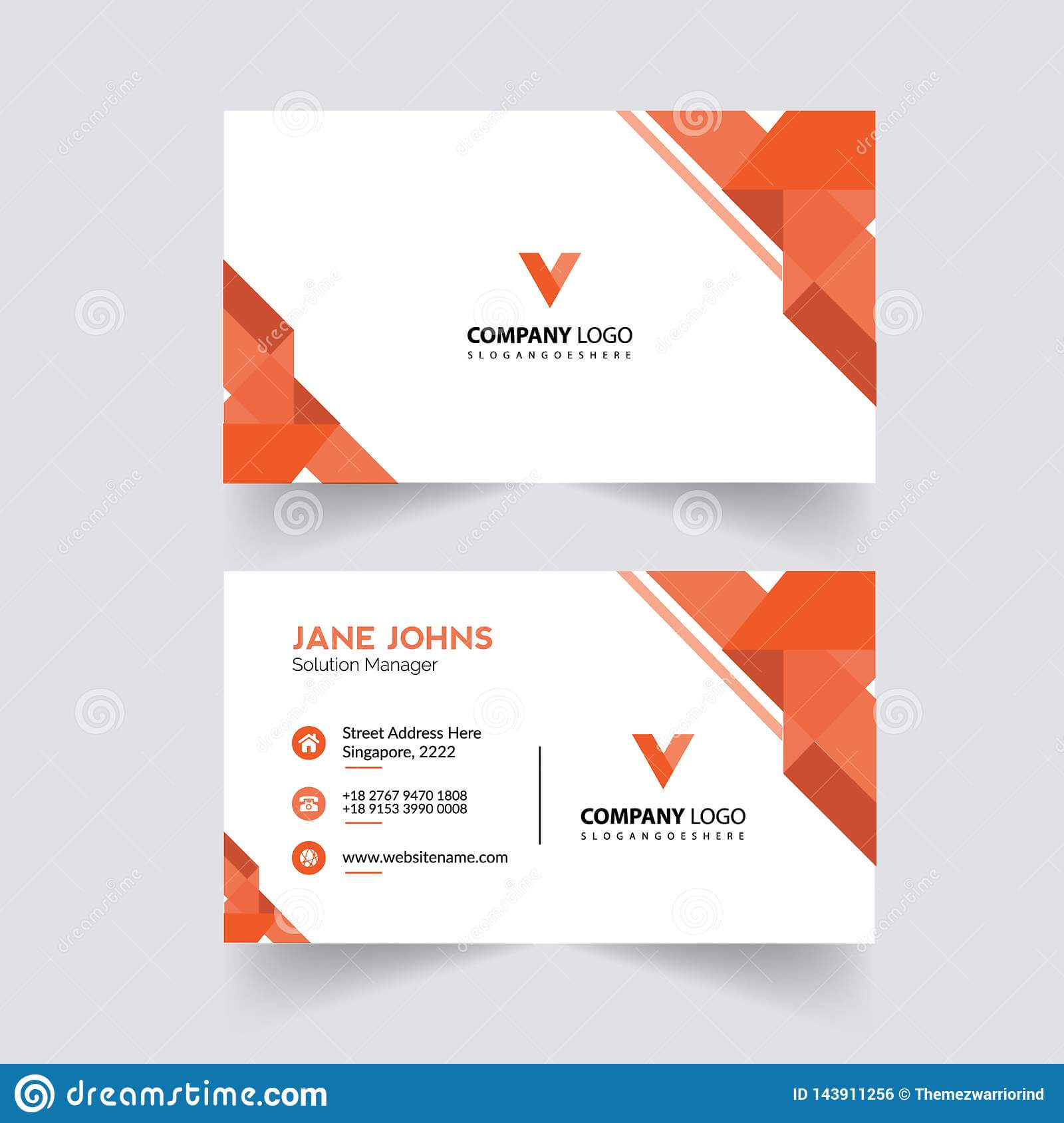 Abstruct Business Card Template Stock Illustration In Adobe Illustrator Business Card Template