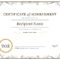 Achievement Award Certificate Template – Dalep.midnightpig.co For Template For Certificate Of Award