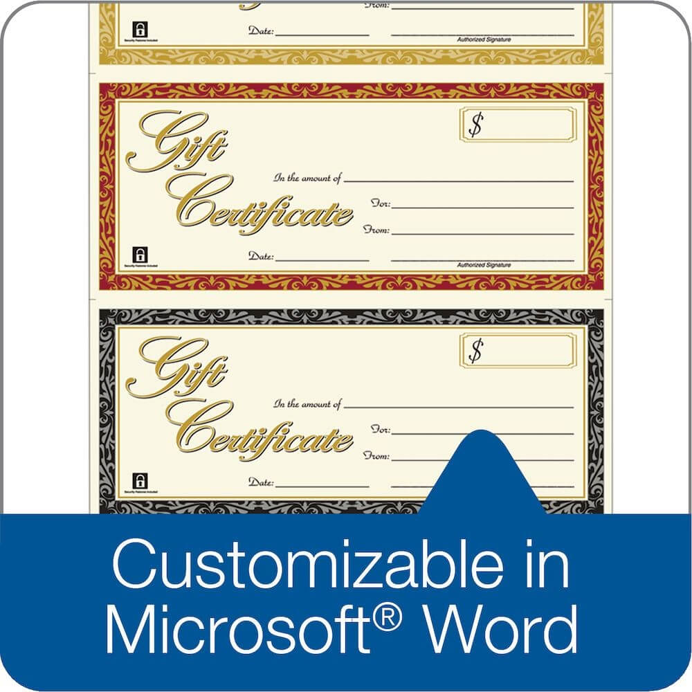 Microsoft Word Gift Card Template