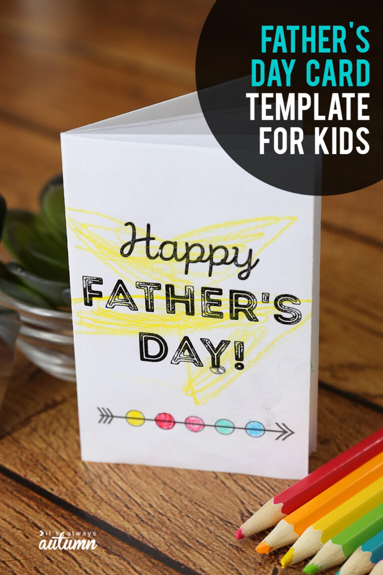 Adorable Printable Father's Day Card For Kids To Color pertaining to ...