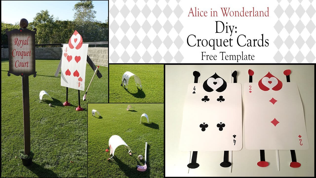 Alice In Wonderland Diy / Croquet Arches throughout Alice In Wonderland