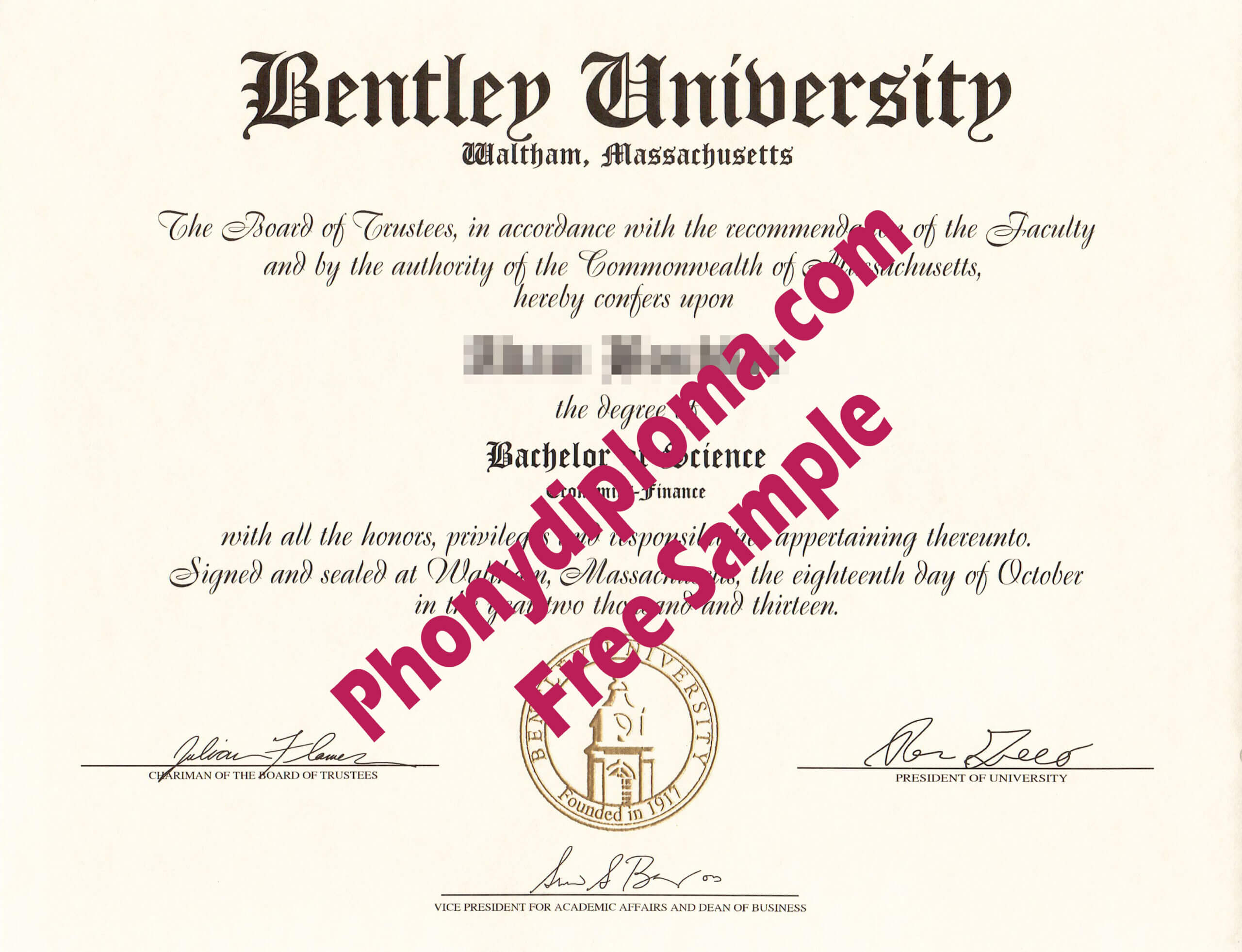 All Fake Diploma Samples In Usa – Phonydiploma For College Graduation Certificate Template