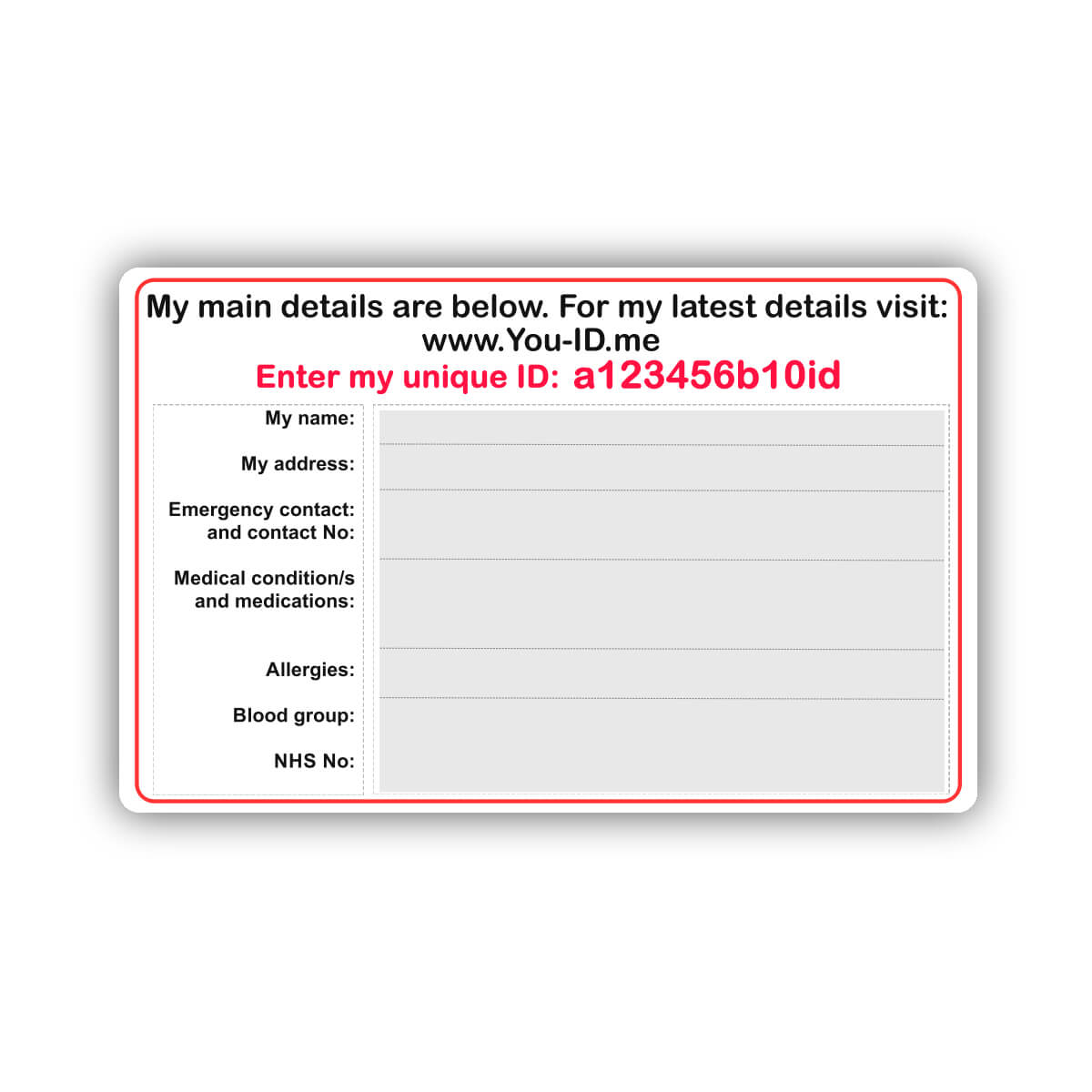 Amazing Medical Wallet Card Template – Air Media Design In Medical Alert Wallet Card Template