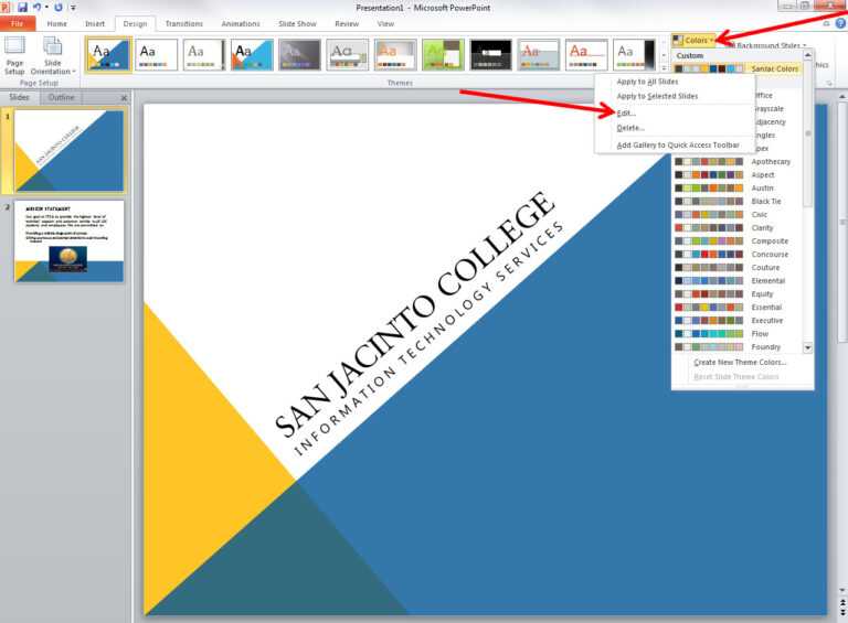 How To Edit A Powerpoint Template