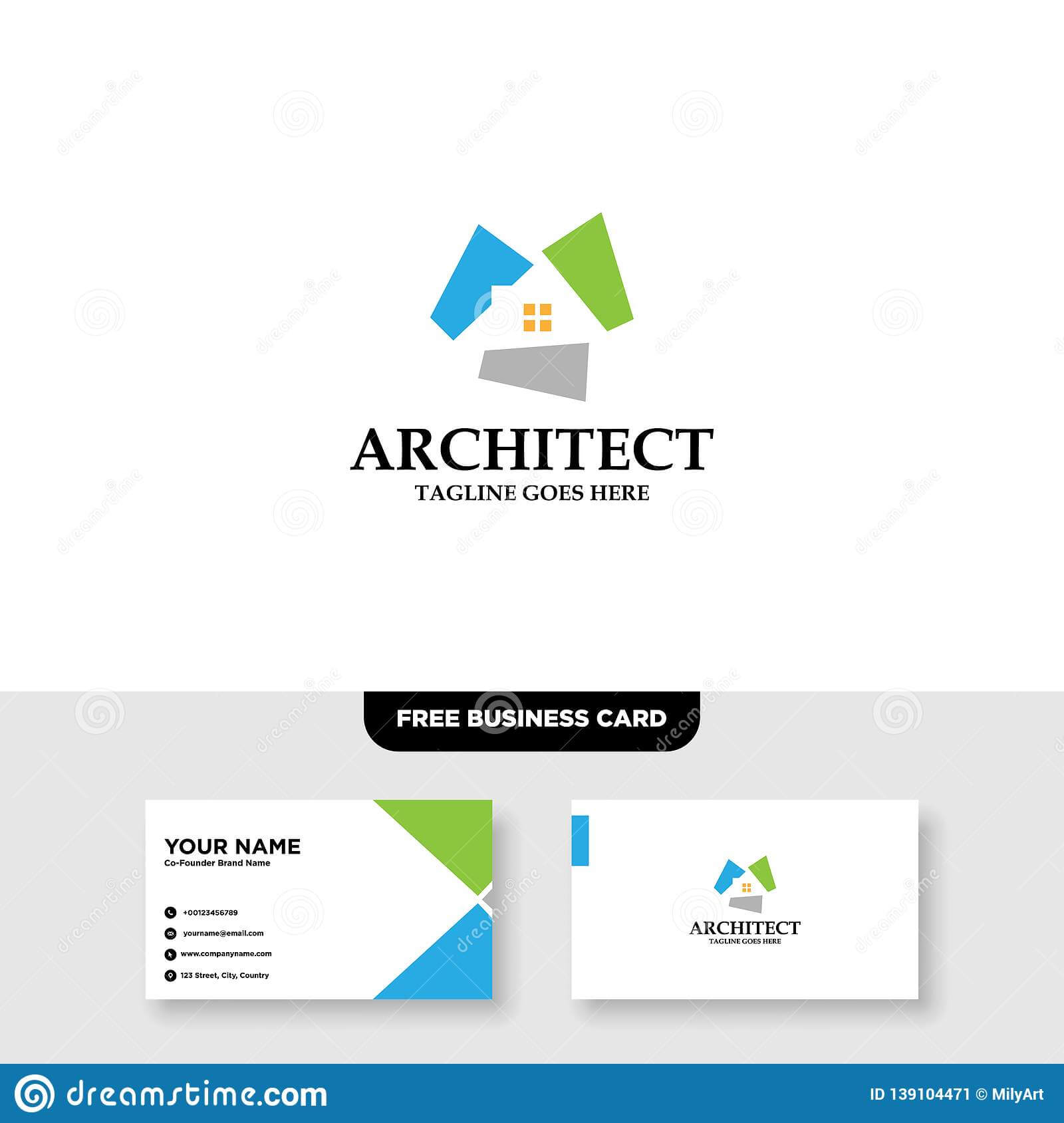 Architecture Company, Construction, Architect, Vector Logo Pertaining To Ibm Business Card Template
