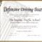 Arizona Defensive Driving Schoolimprov regarding Safe Driving Certificate Template