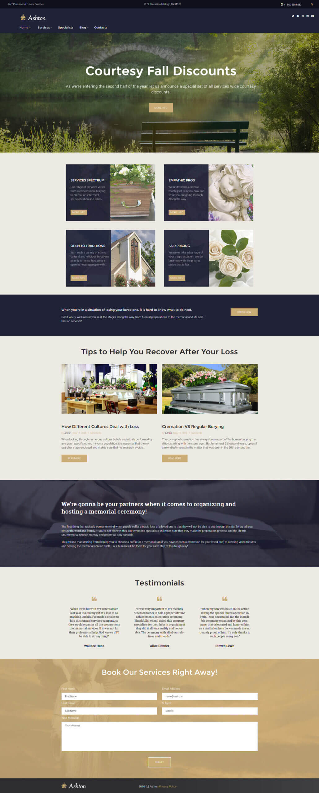 Ashton – Funeral & Cemetery Services WordPress Theme Intended For Funeral Powerpoint Templates