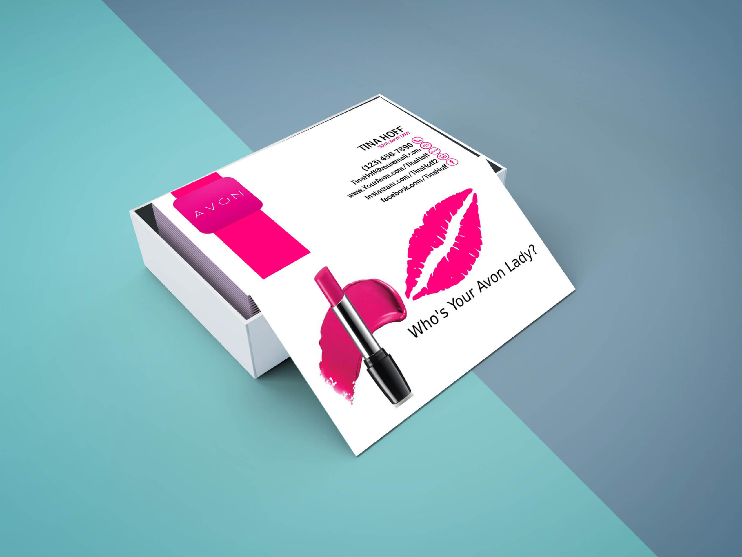 Avon Business Card – Digital File Or Printed – Free Shipping Within Advocare Business Card Template