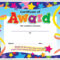 Award Certificate Templates For Kids – Calep.midnightpig.co Within First Place Award Certificate Template