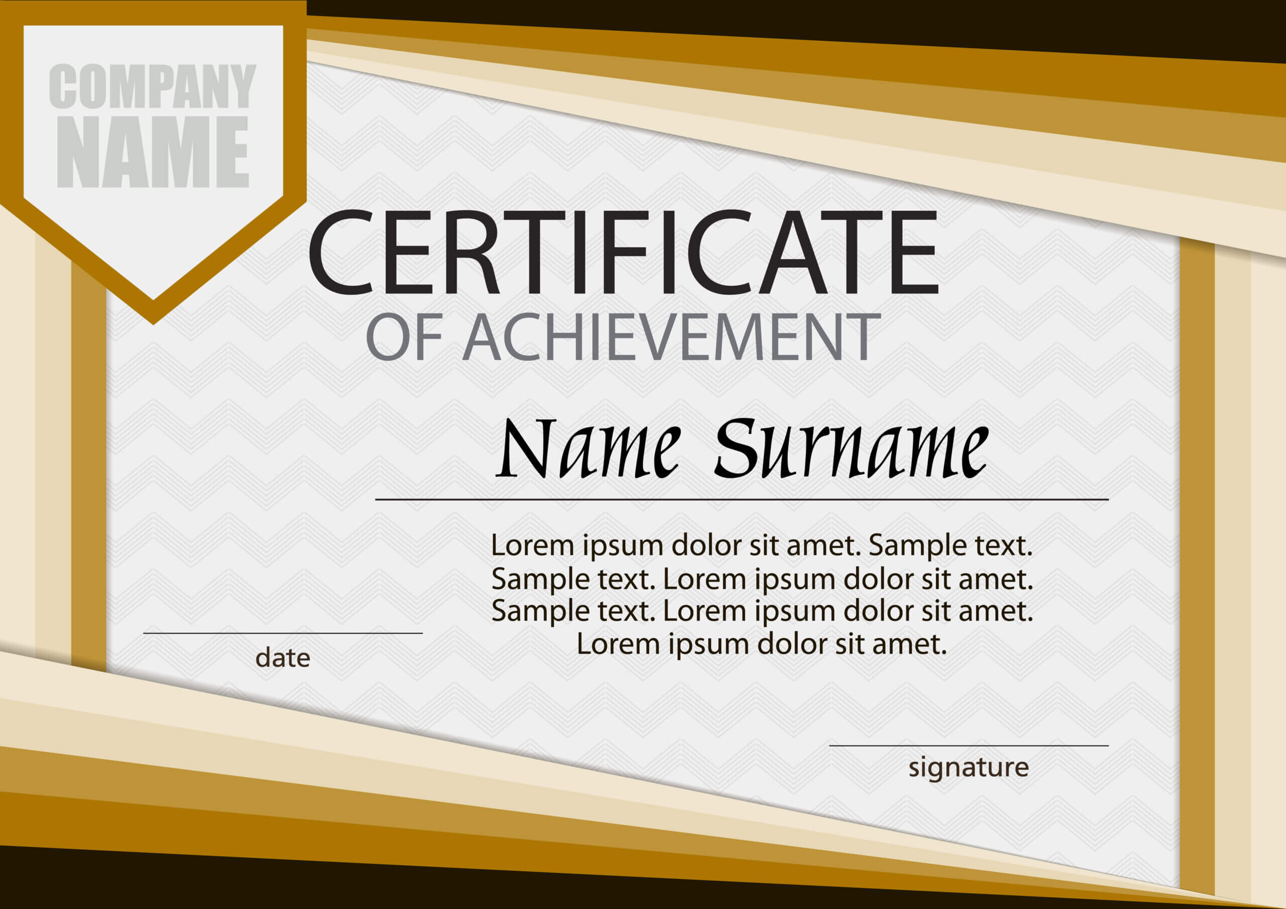 Award Winning Certificate Design – Yeppe With Regard To Certificate Of Accomplishment Template Free