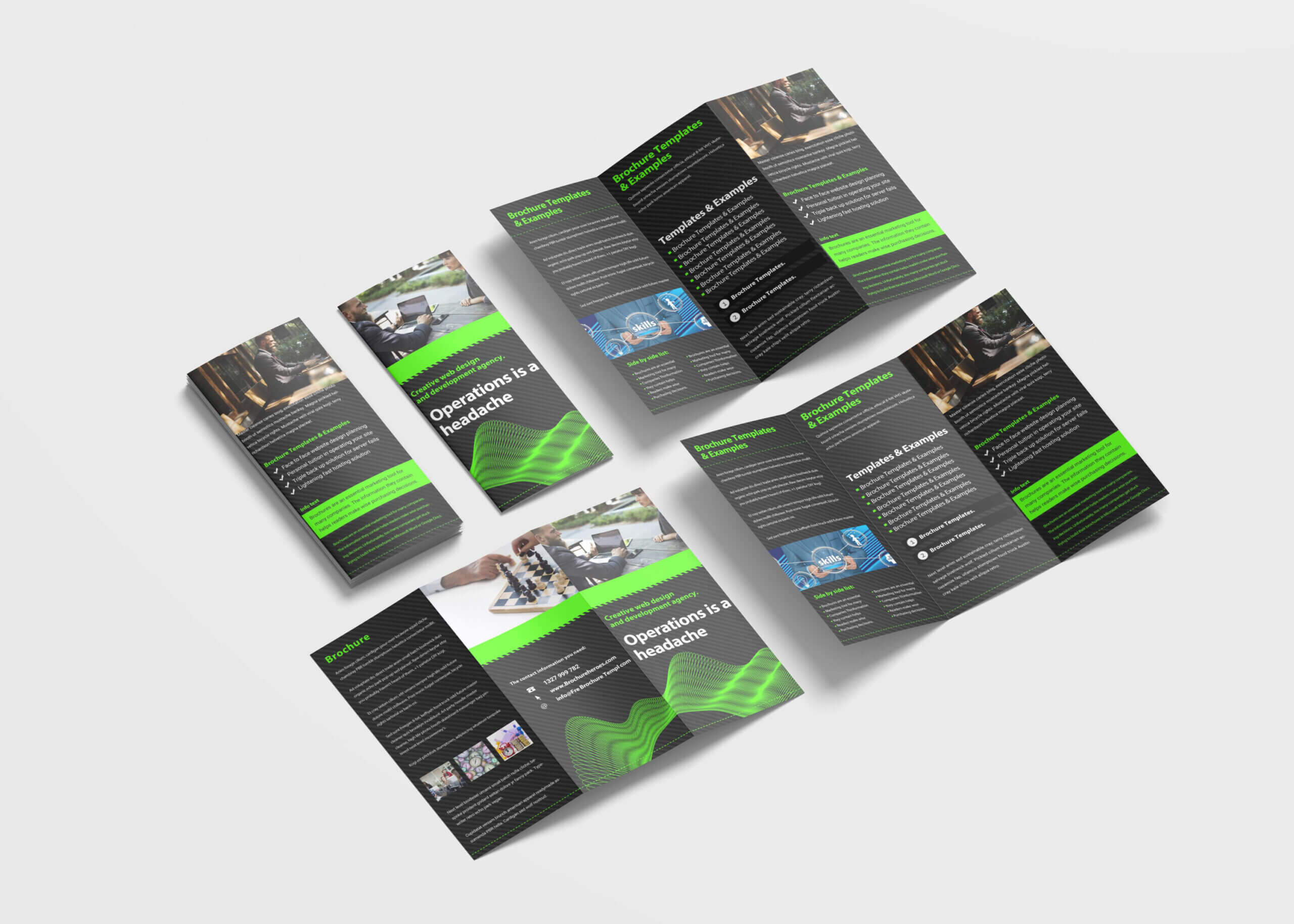 Awesome Business Tri Fold Brochure Design Template – 99Effects Inside Pop Up Brochure Template