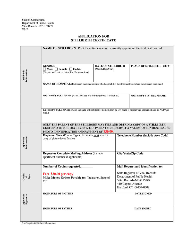 Baby Death Certificate Template – Calep.midnightpig.co For Mexican Birth Certificate Translation Template