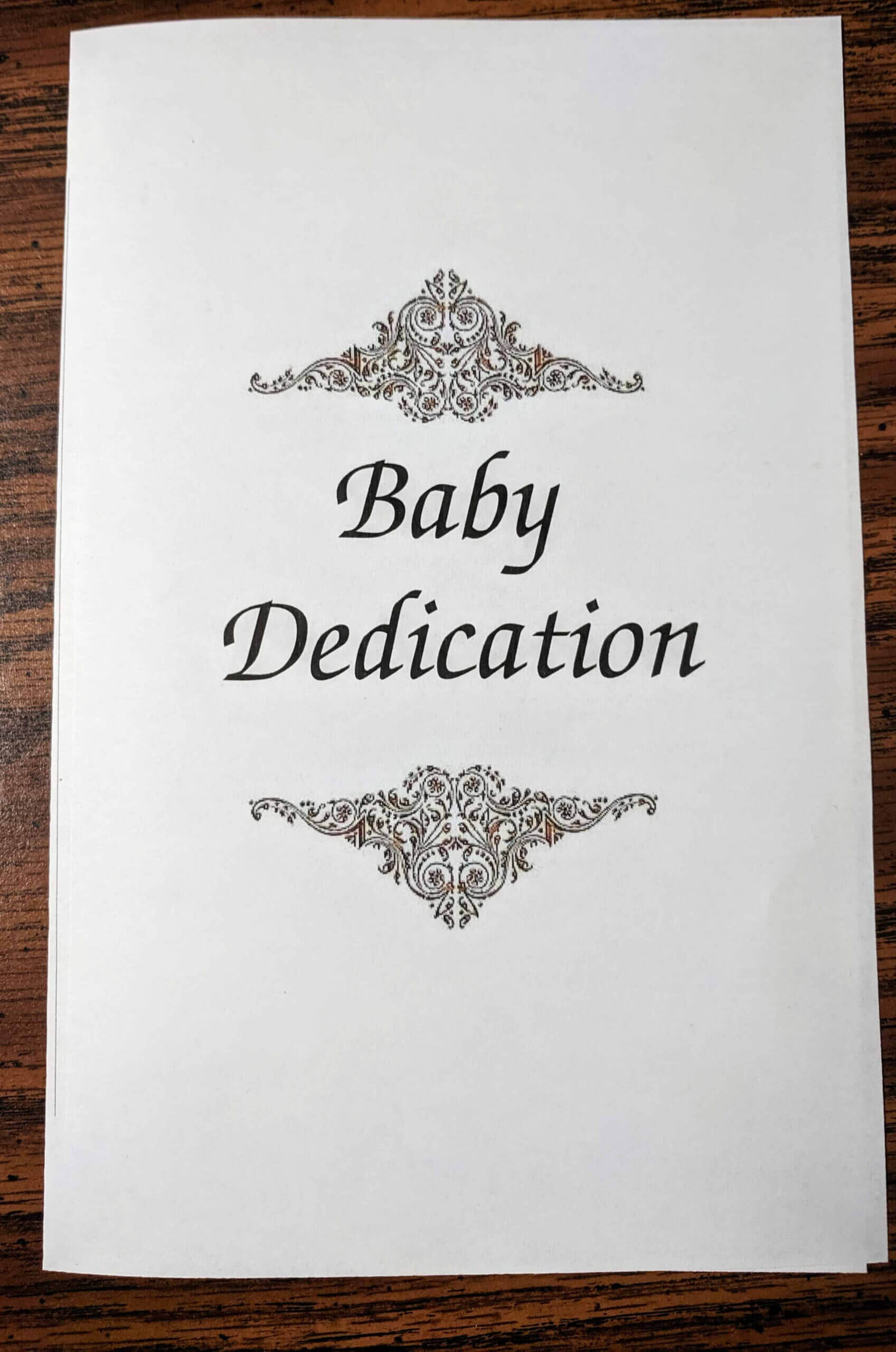 Baby Dedication" Ceremony Includes Prayer, Message, Certificate In Baby Dedication Certificate Template