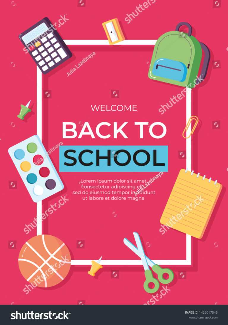 Back School Information Card Set Student Stock Image in Student ...