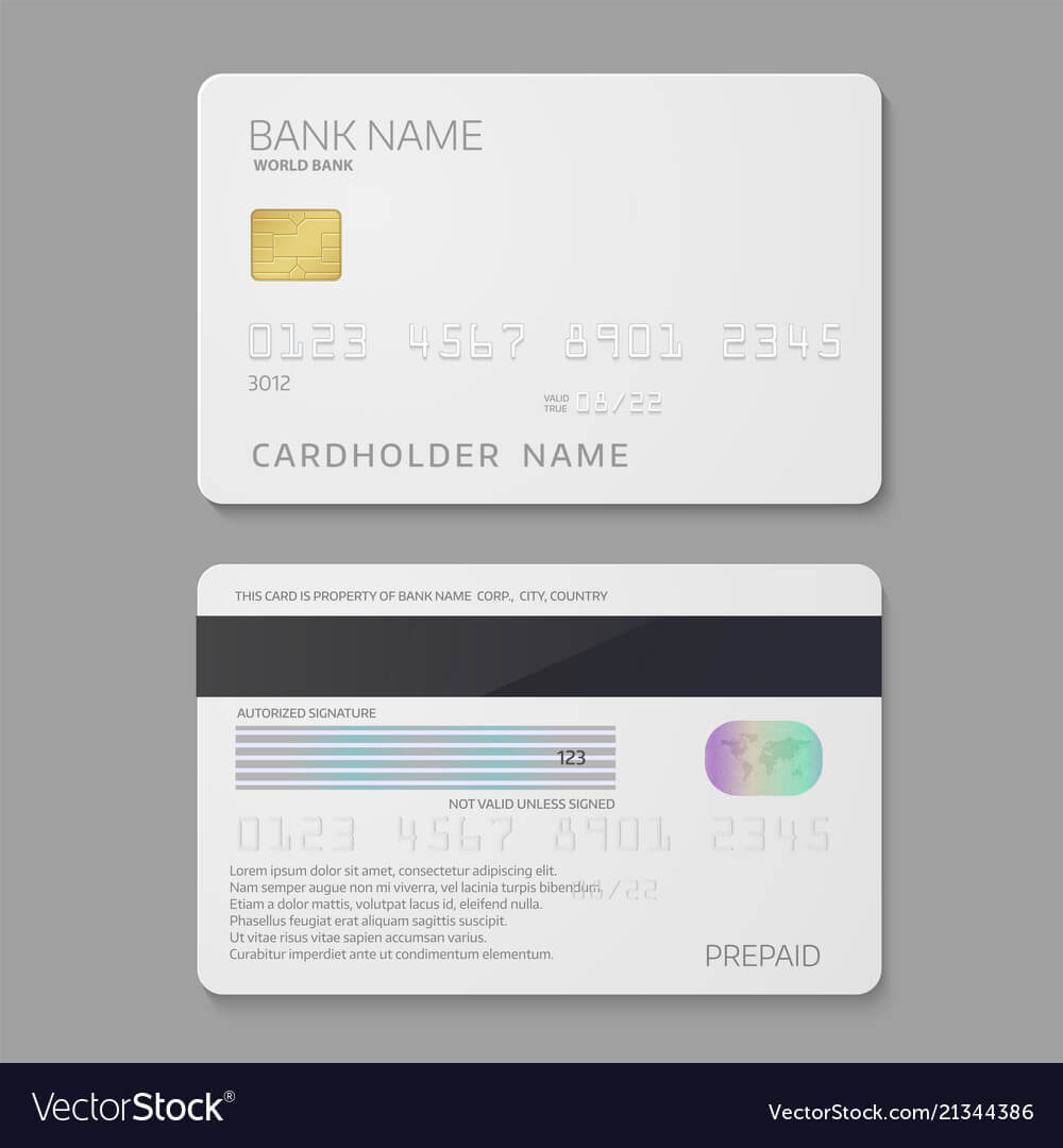 Bank Credit Card Template Intended For Credit Card Templates For Sale