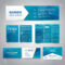 Banner, Flyers, Brochure, Business Cards, Gift Card Design Templates Set  With Geometric Triangular Blue Background. Corporate Identity Set, Throughout Advertising Cards Templates