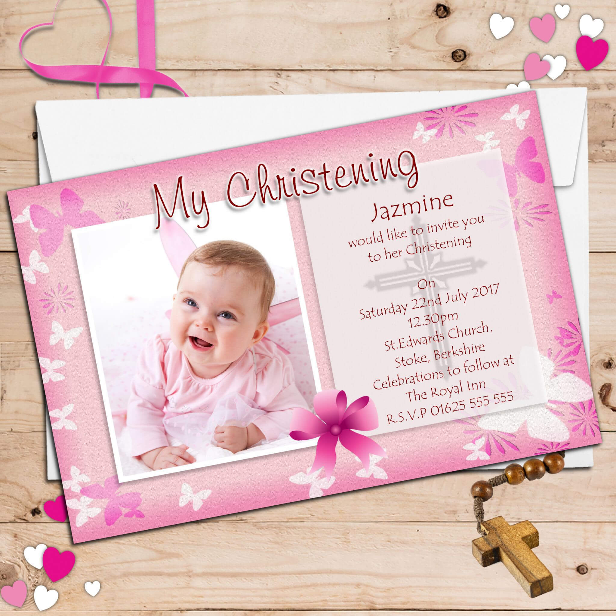 Baptism Invitation Card : Baptism Invitation Cards Within Free Christening Invitation Cards Templates
