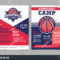Basketball Camp Posters Flyer Basketball Ball In Basketball Camp Brochure Template