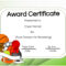 Basketball Certificates With Sports Award Certificate Template Word