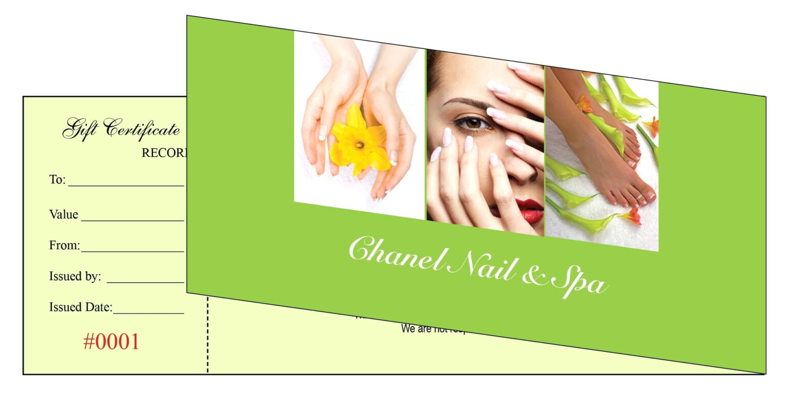 Beauty Salon Gift Certificate Template Free Heartwork in Nail Gift