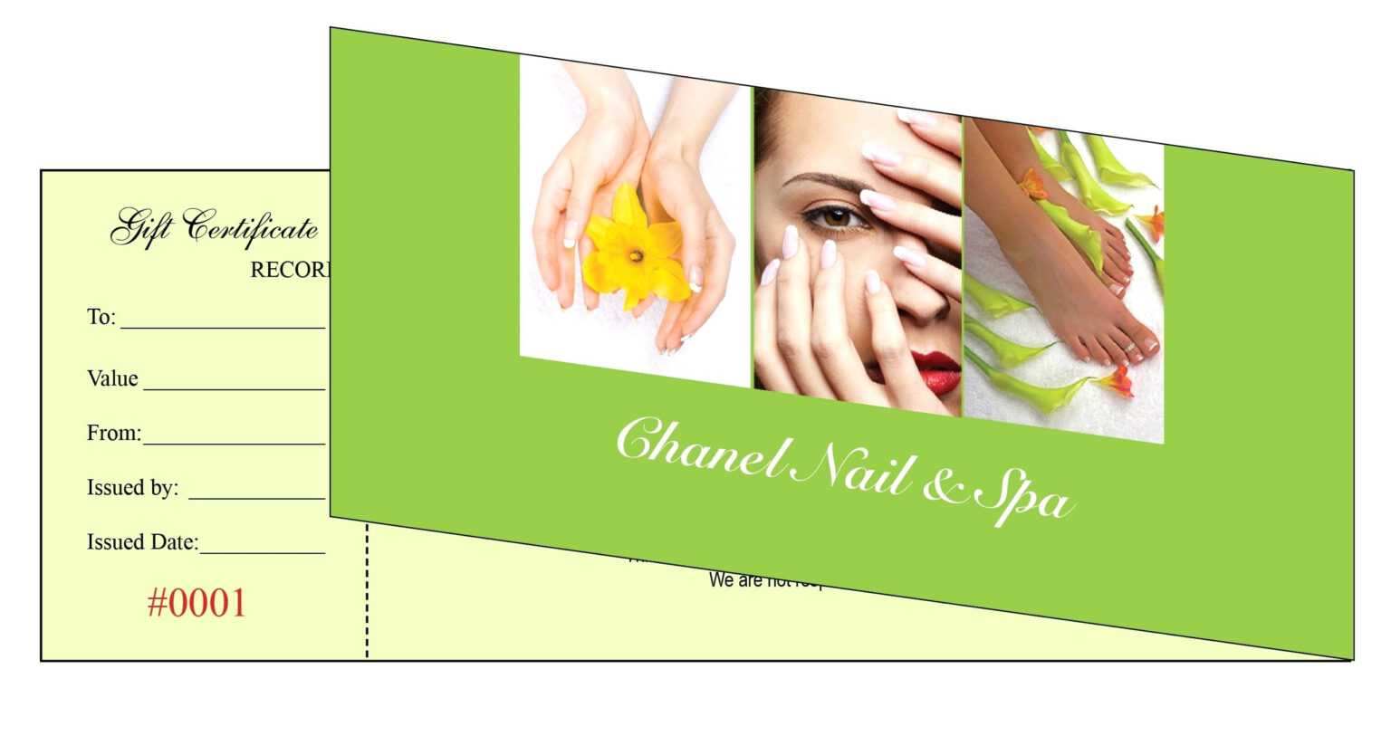 Beauty Salon Gift Certificate Template Free Heartwork In Nail Gift My XXX Hot Girl