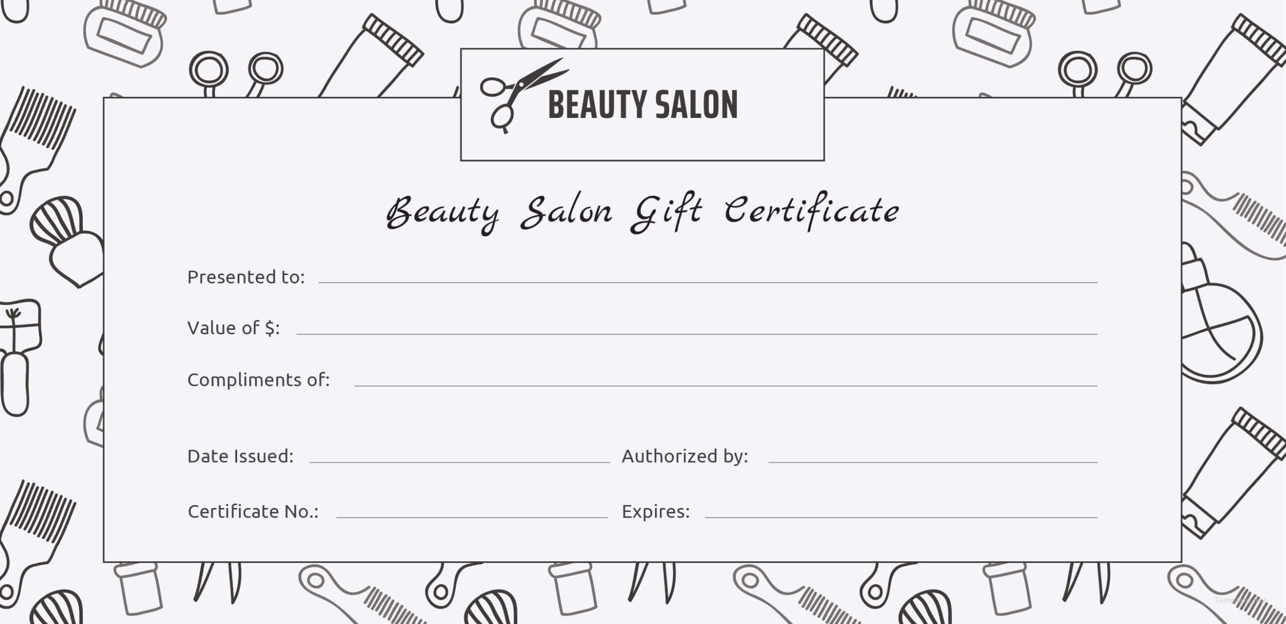 Beautycounter Gift Certificate Template Pertaining To Salon Gift Certificate Template
