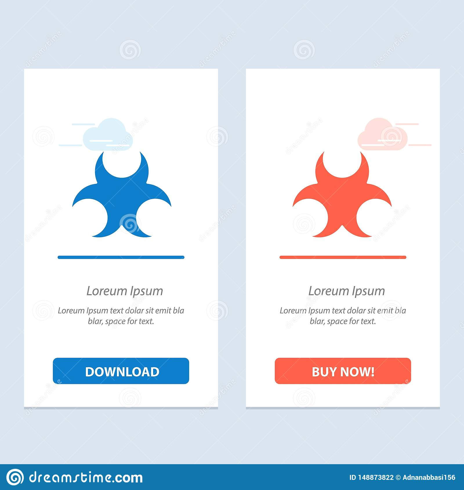 Bio, Hazard, Sign, Science Blue And Red Download And Buy Now With Bio Card Template