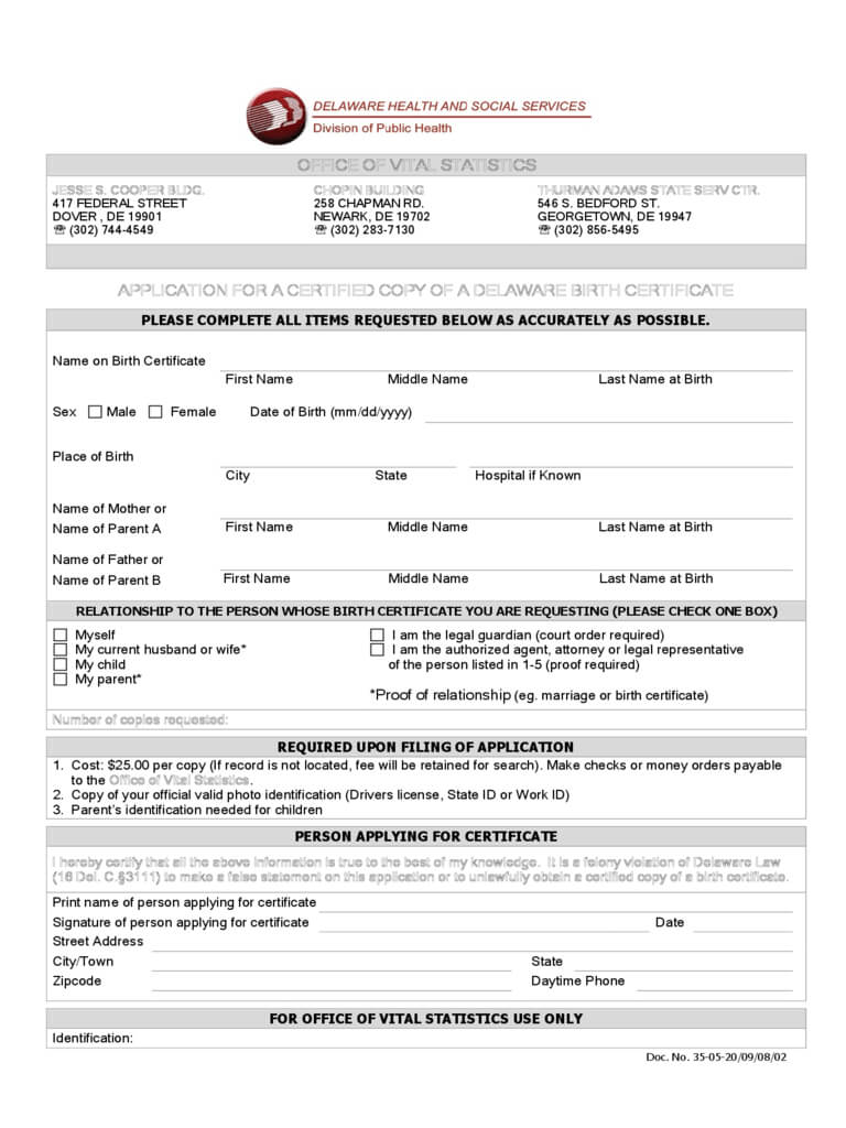 Birth Certificate Form – 34 Free Templates In Pdf, Word Intended For Mexican Birth Certificate Translation Template