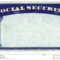 Blank American Social Security Card Stock Photo - Image Of regarding Social Security Card Template Pdf