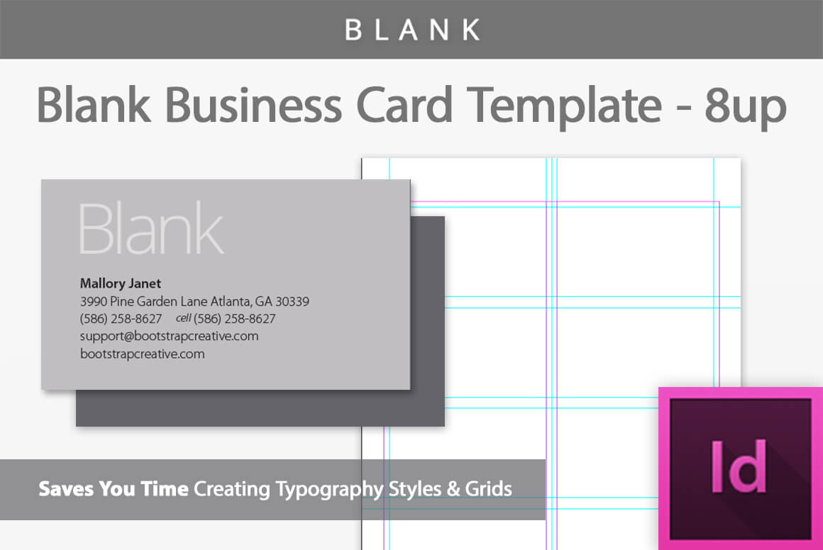 Blank Business Card Indesign Template With Birthday Card Template Indesign