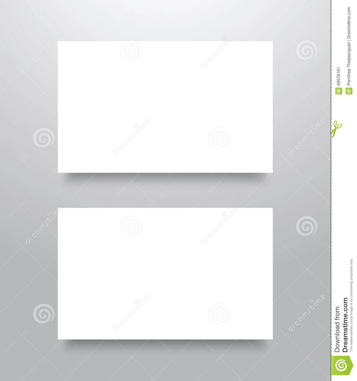 Blank Business Card Mockup Stock Vector. Illustration Of For Blank Business Card Template Download