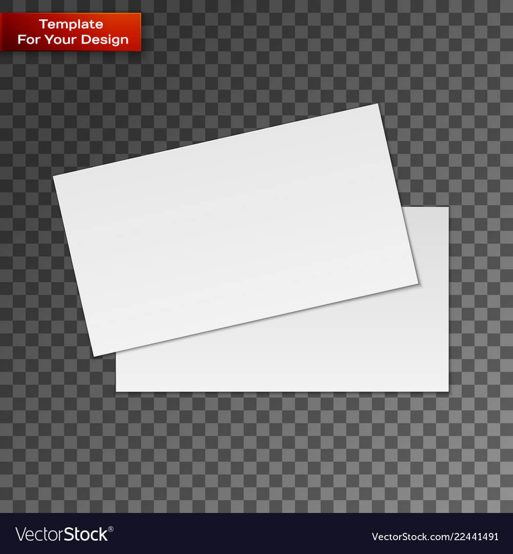 Blank Business Cards On Transparent Background Regarding Transparent Business Cards Template