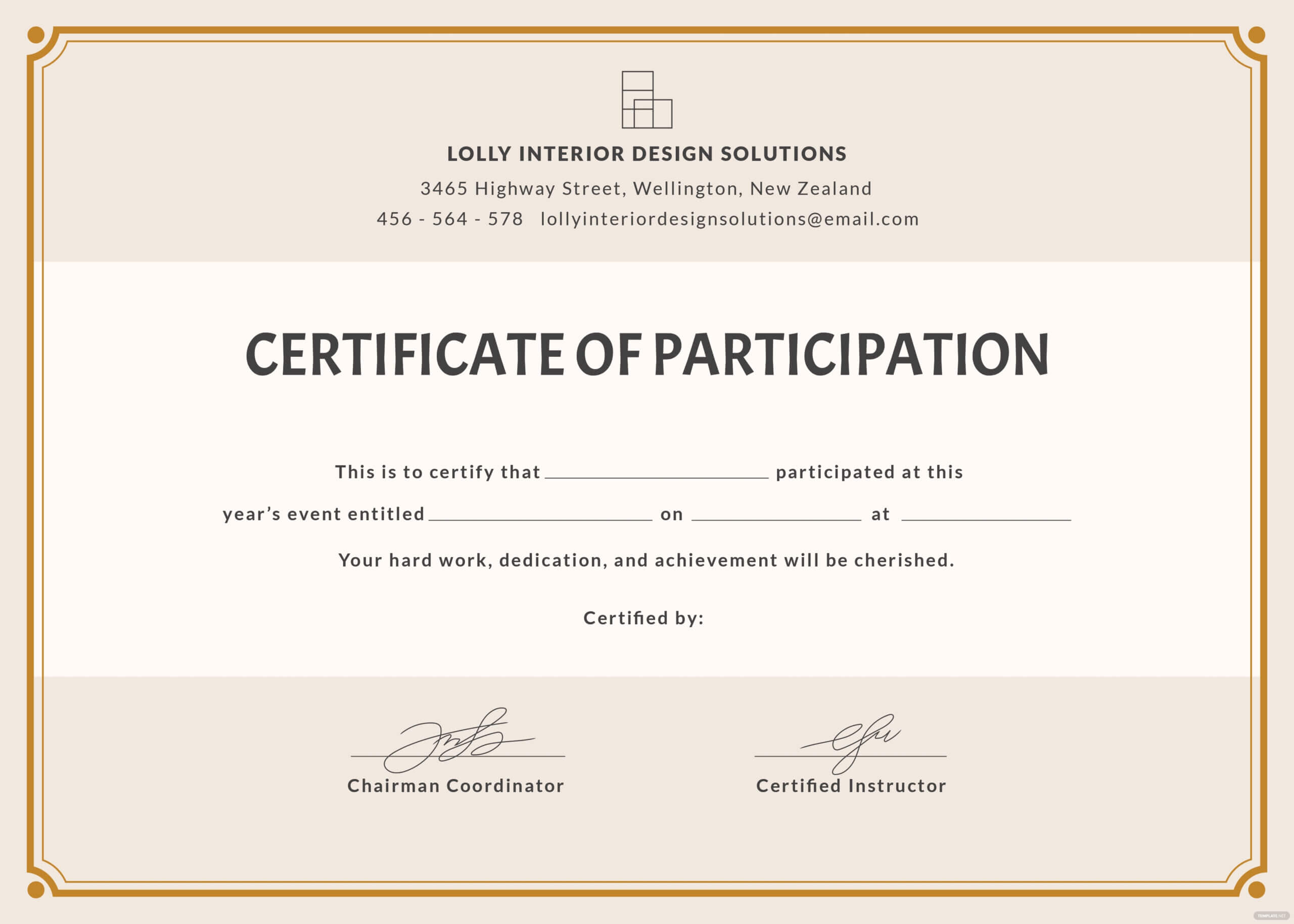 Blank Diploma Template – Dalep.midnightpig.co Within Certificate Of Participation Word Template