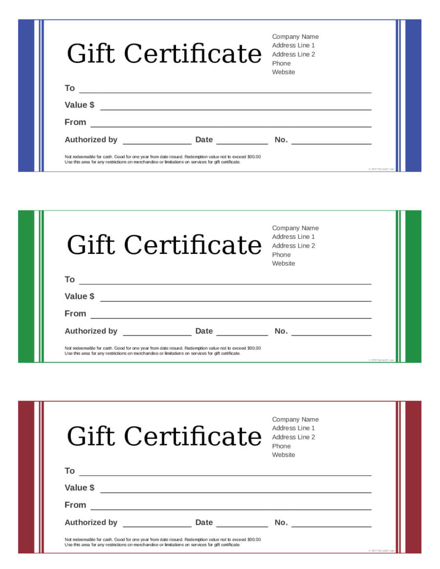 Blank Gift Certificate – Edit, Fill, Sign Online | Handypdf For Fillable Gift Certificate Template Free