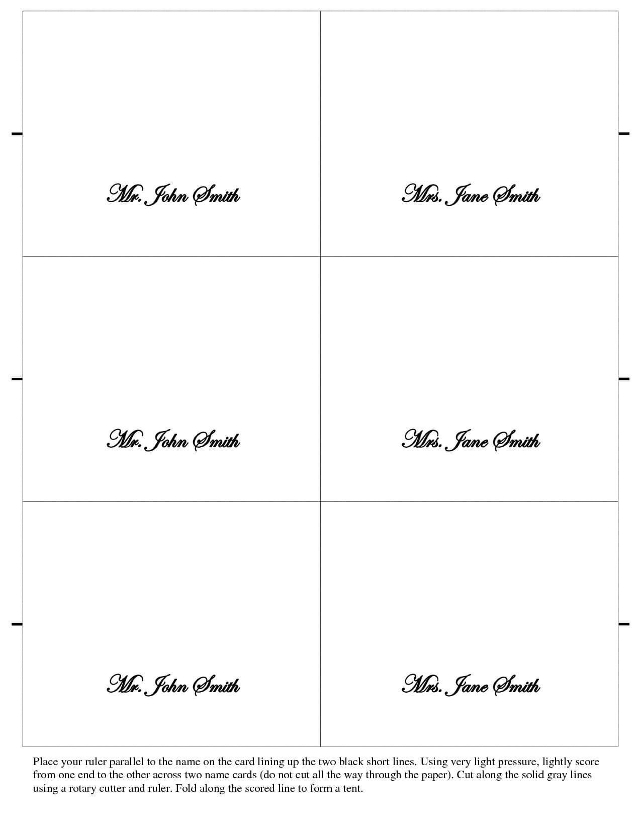 Blank Place Cards Luxmove Pro Card Template Free Download With Regard To Free Place Card Templates Download