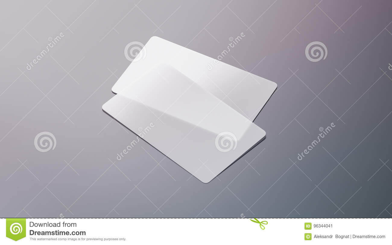 Blank Plastic Transparent Business Cards Mock Up Stock Image Regarding Transparent Business Cards Template