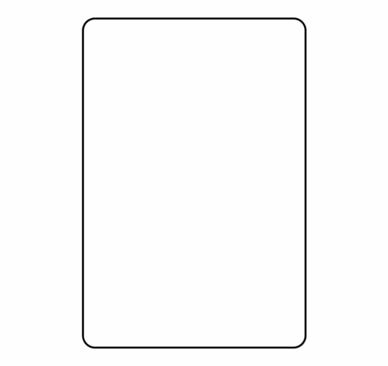 Blank Playing Card Template Parallel - Clip Art Library ...
