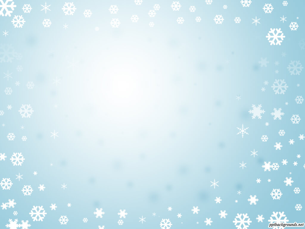 Blue Background With Frame Of Snowflakes Backgrounds For Intended For Snow Powerpoint Template