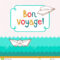 Bon Voyage Card Stock Vector. Illustration Of Style, Object Pertaining To Bon Voyage Card Template