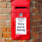 British Post Box With A Message That Reads Sorry You're Pertaining To Sorry You Re Leaving Card Template