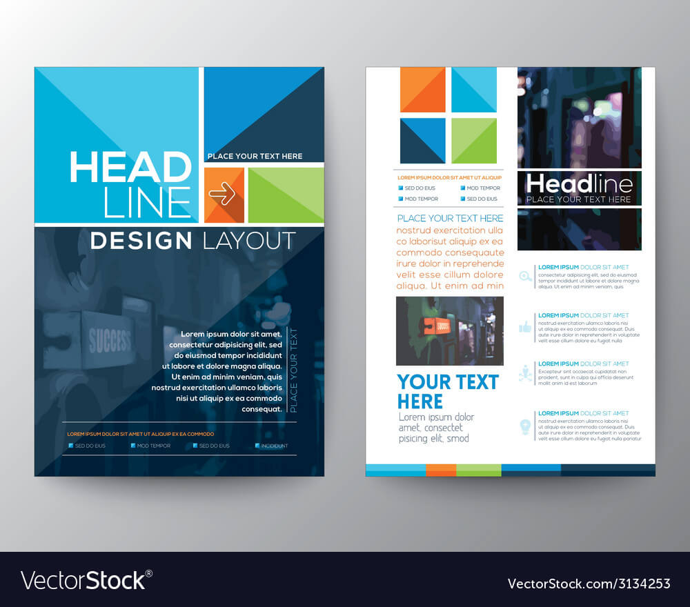 Brochure Flyer Design Layout Template In A4 Size For E Brochure Design Templates